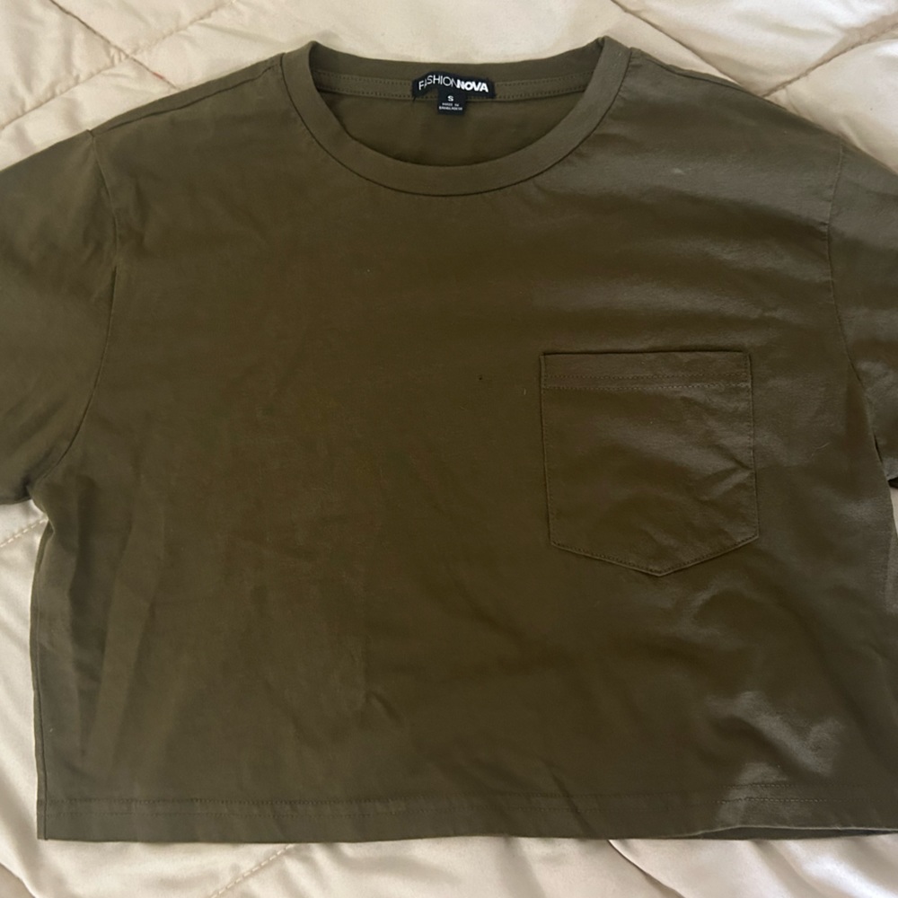 Olive Green Fashion Nova Top
